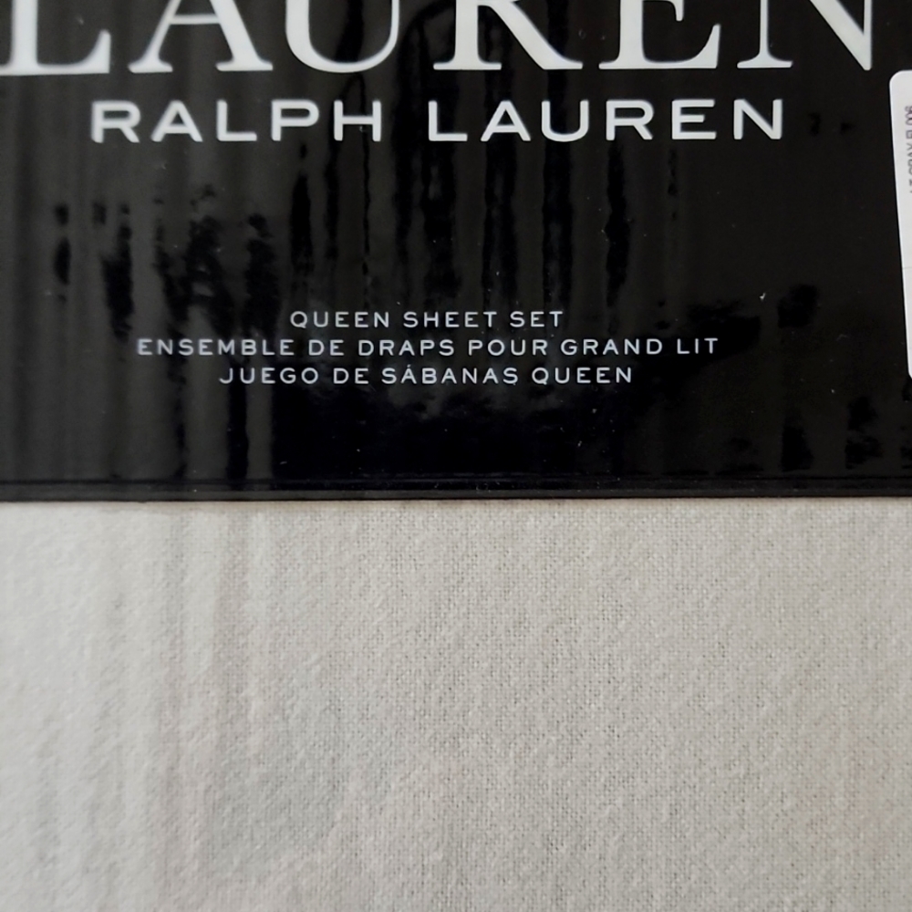 Ralph Lauren flannel queen sheet set